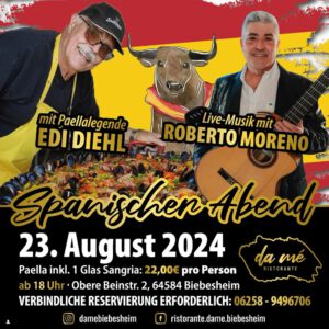 Spanischer Abend am 23. August