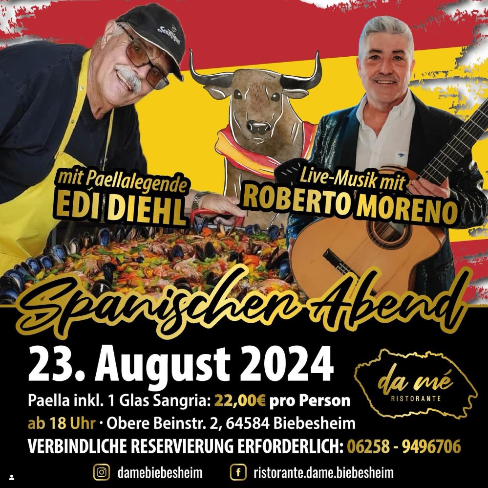 Spanischer Abend am 23. August